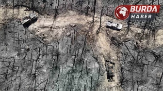 10 görevlinin şehit olduğu alandaki araçlar çekiliyor.