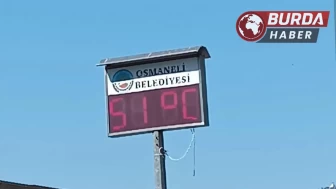 Osmaneli’nde termometreler 51 dereceyi gösterdi.