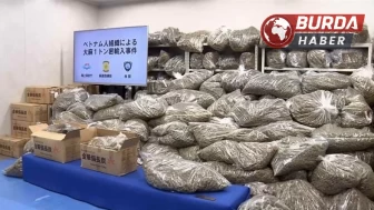 Japonya’daki uyuşturucu operasyonunda bin 46 tonluk esrar yakalandı.