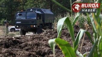 Polonya’da mısır tarlasına düşen yabancı madde patladı.