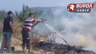 Hatay’da aşırı sıcaktan kopan elektrik teli yangına neden oldu.