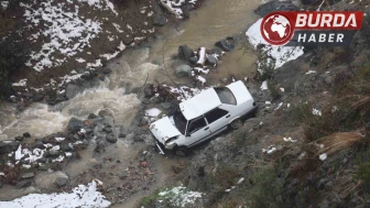 Hatay'da Uçurumdan Dereye Uçan Otomobil Sürücüsü Son Anda Kurtuldu