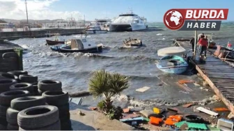 Ayvalık'ta Şiddetli Lodos Tekneleri Batırdı