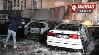 İstanbul Sarıyer'de Isınmak İçin Ateş Yaktı 5 Aracı Küle Çevirdi
