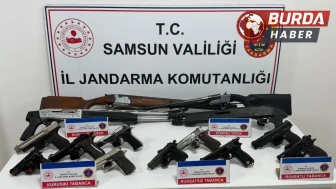 Samsun'da Sosyal Medyada Silahla Ateş Eden 6 Kişi Yakalandı