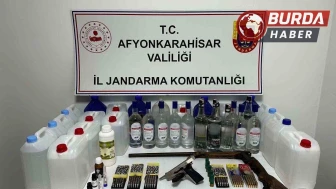 Jandarma ekiplerinden sahte alkol operasyonu