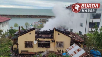 Araklı ilçesinde yangında 2,5 ton fındık kül oldu
