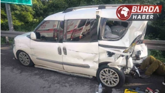 Otoyolda meydana gelen kazada 3 kişi yaralandı
