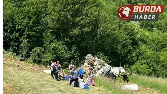 Gümüşhane’de beton mikseri dik yamaçtan yuvarlandı: 2 ölü, 1 yaralı