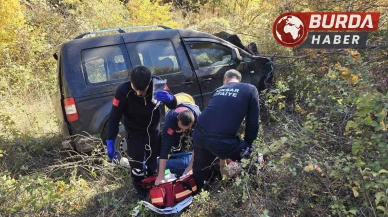 Tokat’ta Araç Uçuruma Yuvarlandı, 2 Kişi Mucizevi Şekilde Kurtuldu!