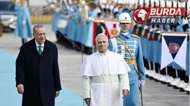 Cumhurbaşkanı Erdoğan, Papa 14. Leo'yu Külliye'de Karşıladı