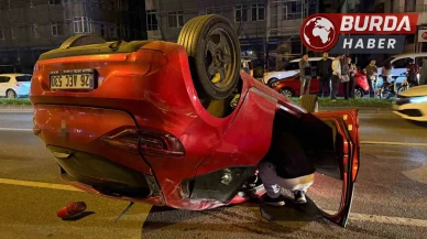 Samsun'da Makas Atan Otomobil Takla Attı: 1 Yaralı