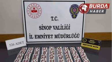 Sinop'ta 526 Sentetik Ecza İle Yakalanan 2 Şüpheli Tutuklandı