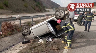 Tokat'ta Trafik Kazasında Araç Takla Attı : 5 Kişi Yaralandı