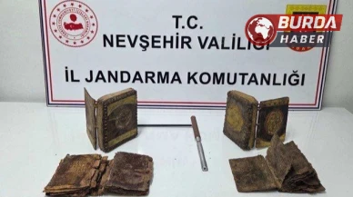 Nevşehir'de Jandarma Operasyonunda Tarihi Tevratlar Ele Geçirildi