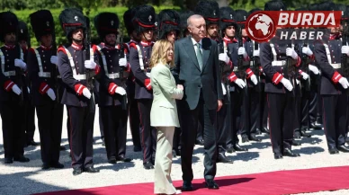 Erdoğan, Roma’da Meloni tarafından resmi törenle karşılandı