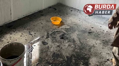 Çorum’un Alaca ilçesinde yıldırım düşen evde yangın çıktı.