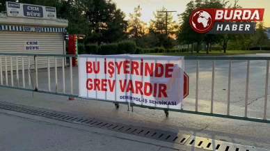 Bursa’da grev sebebiyle metro seferlerini stajyerler yaptı.