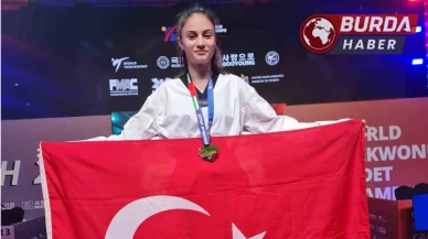 Sena Yılmaz, taekwondoda dünya şampiyonu oldu.