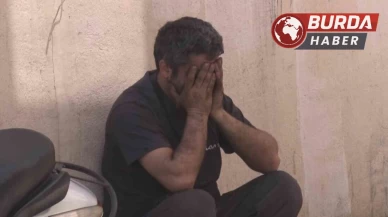 Tamirhanede otomobil yandı, dükkan sahibi gözyaşlarına boğuldu.
