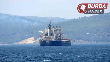 Çanakkale Boğazı’nda yük gemisi makine arızası yaptı.