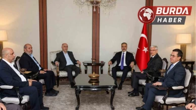 Hakan Fidan, Hamas heyeti ile Ankara'da bir araya geldi.