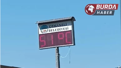 Osmaneli’nde termometreler 51 dereceyi gösterdi.