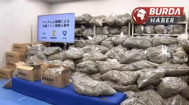 Japonya’daki uyuşturucu operasyonunda bin 46 tonluk esrar yakalandı.