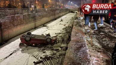 Kayseri'de Otomobil Kanala Uçtu, Sürücü Hafif Yaralandı