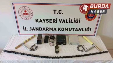 Yeşilhisar'da Define Arayan 5 Kişi Suçüstü Yakalandı