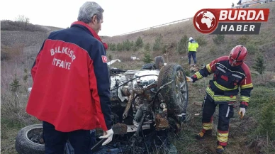 Susurluk'ta Otomobil Şarampole Yuvarlandı: 1 Kişi Hayatını Kaybetti