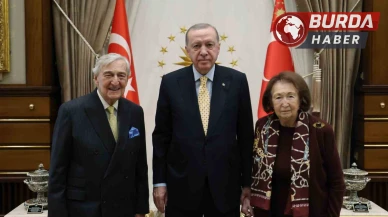 Cumhurbaşkanı Erdoğan, Rahmi Koç ve Semahat Arsel'i Ağırladı