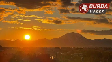 Ağrı’da gün batımı görsel şölene dönüştü