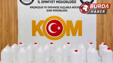 Samsun'da kaçak alkol operasyonu: 90 litre etil alkol ele geçirildi