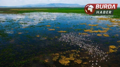Marmara Gölü su sporcularının ilgi odağı oldu