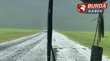 Kars’ta etkili olan dolu tarım arazilerine zarar verdi