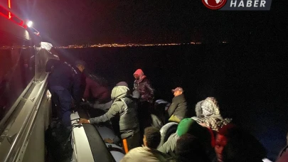 İzmir Açıklarında Sahil Güvenlik Operasyonunda 23 Göçmen Yakalandı
