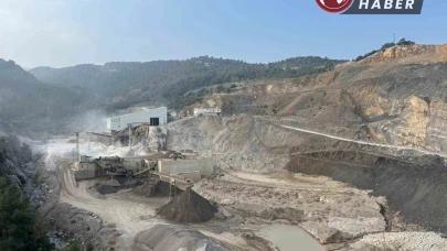 Manisa'da Taş Ocağı Atık Suları Dereye Boşalttı Yasal İşlem Başlatıldı