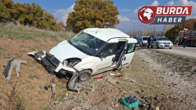 Hisarcık'ta Trafik Kazasında Araç Takla Attı, Sürücü Yaralandı