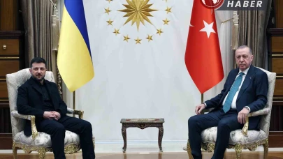 Erdoğan ve Zelenskiy, Cumhurbaşkanlığı Külliyesi'nde Görüştü