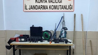 Konya'nın Kulu İlçesinde Kaçak Kazı Yapan 8 Kişi Gözaltına Alındı