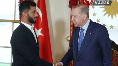 Cumhurbaşkanı Erdoğan, Oscar Ödüllü Yönetmen Basel Adra'yı Kabul Etti