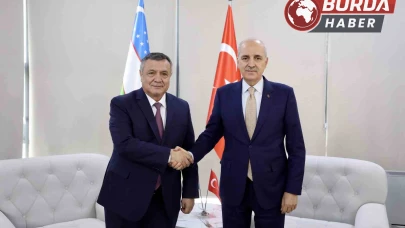 Numan Kurtulmuş, Özbekistan Ali Meclisi Başkanı İsmailov'la Görüştü