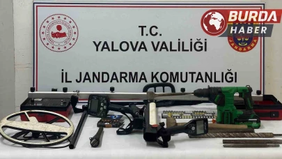 Yalova'da Define Arayan 5 Şüpheli Suçüstü Yakalandı