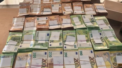 Tırın içindeki yatağın altına gizlediği 524 bin 940 euro ile yakalandı