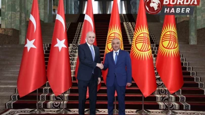 Numan Kurtulmuş, Kırgızistan Parlamento Başkanı Uulu ile görüştü.