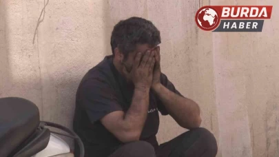 Tamirhanede otomobil yandı, dükkan sahibi gözyaşlarına boğuldu.