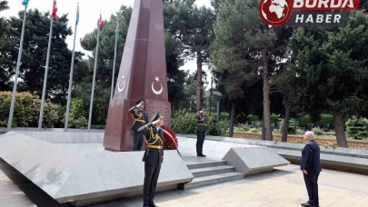 Güler,Bakü’de Haydar Aliyev’in mezarı ve Türk Şehitliğini ziyaret etti