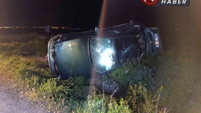 Takla atan araçtaki 27 yaşındaki genç hayatını kaybetti.