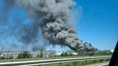 Tekirdağ’da Veliköy Organize Sanayi Bölgesi’nde bir fabrikada yangın!